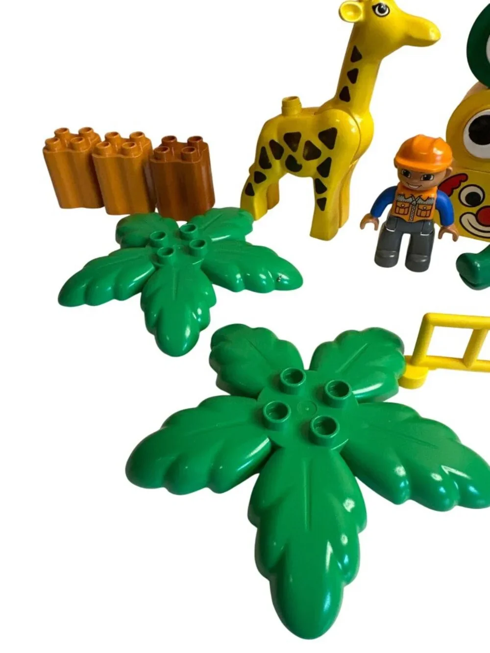 LEGO Duplo Blocks Lot Vintage Now Palm Trees Giraffe Figure Alligator Etc.